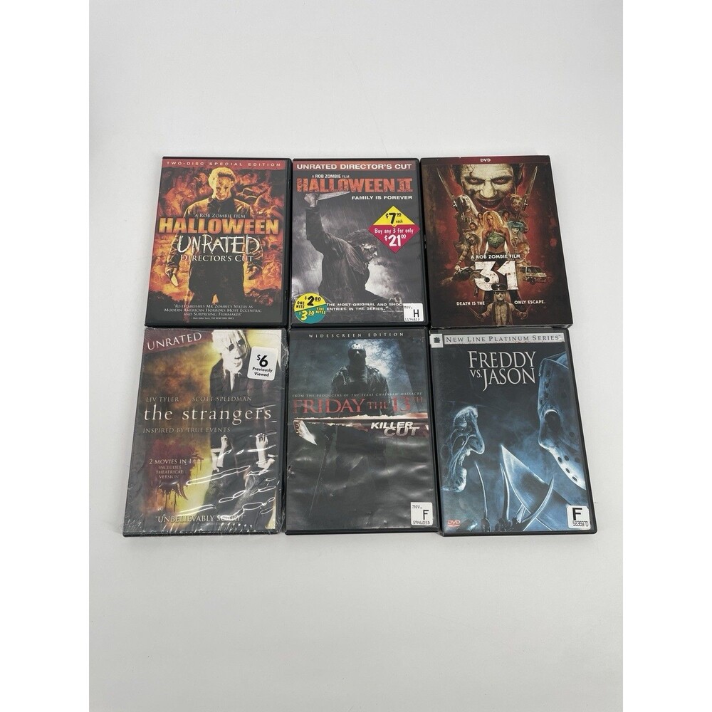 Rob Zombie 31 Halloween 1 2 Friday 13th Freddy Jason Horror DVD Lot 6